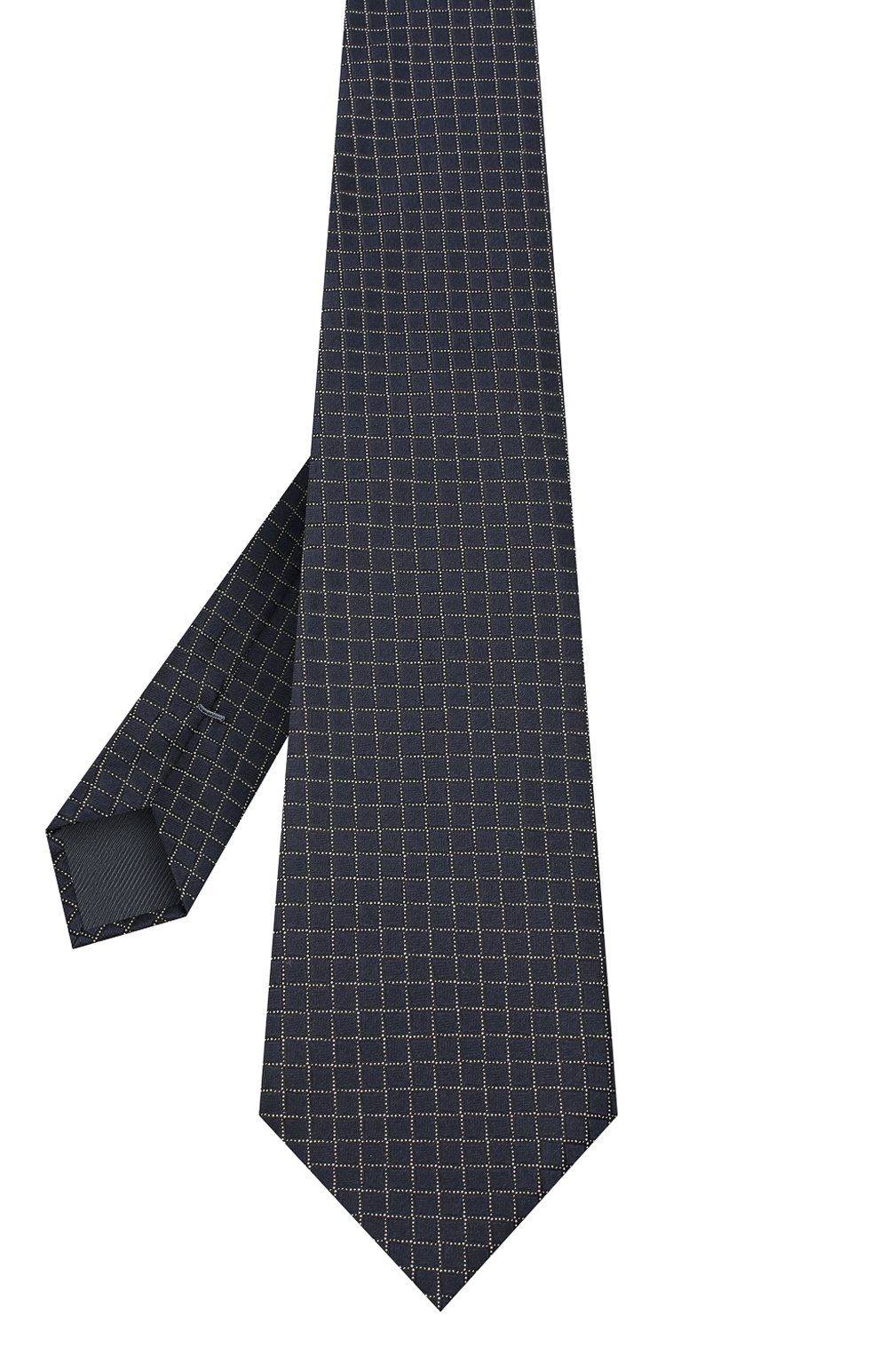 Шелковый галстук ZEGNA темно-синего цвета по цене 20700 руб., арт. Z8D70/1UM, фото 2 Шелковый галстук ZEGNA, арт. Z8D70/1UM, фото 2