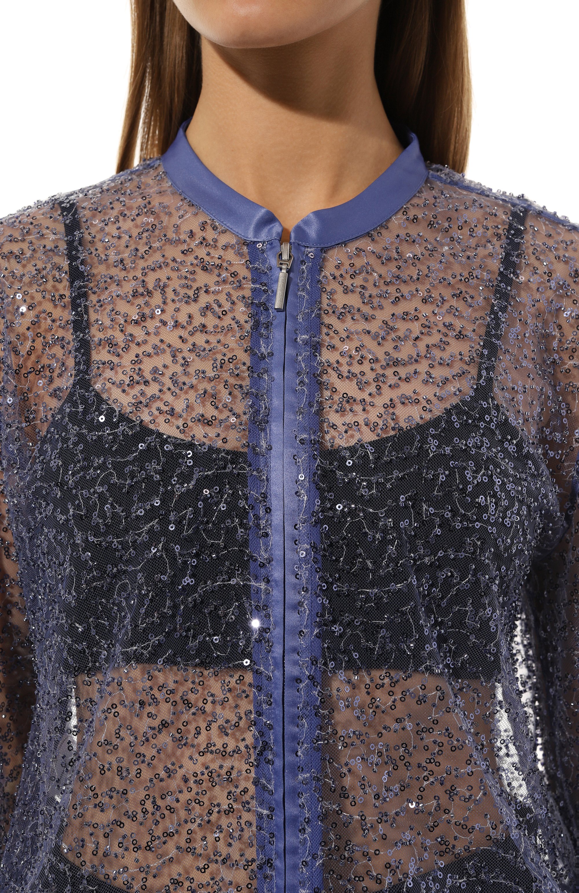 Кардиган с отделкой пайетками EMPORIO ARMANI, арт. EW000071/AF10242, фото 5