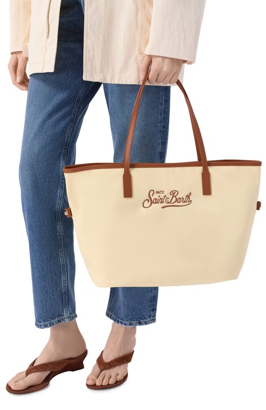 Сумка-тоут City large MC2 Saint Barth CB0002-01818L/CITY BAG NYL0N Кремовый  CB0002-01818L/CITY BAG NYL0N Фото 2