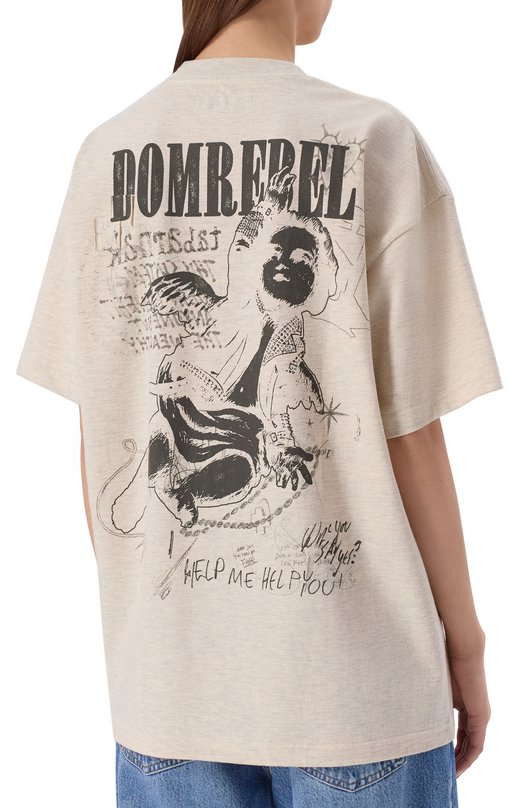 Хлопковая футболка DOMREBEL UPWARD T-SHIRT Серый  UPWARD T-SHIRT Фото 4
