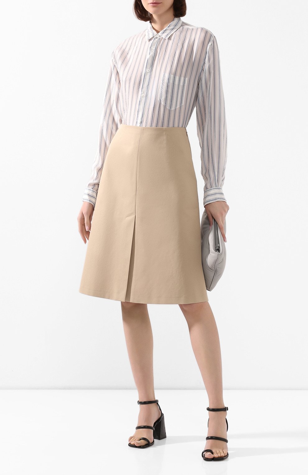 Рубашка MAISON MARGIELA синего цвета по цене 49950 руб., арт. S29DL0171/S53018, фото 2 Рубашка MAISON MARGIELA, арт. S29DL0171/S53018, фото 2