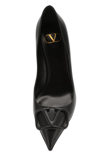 Кожаные туфли vlogo VALENTINO черного цвета по цене 69600 руб., арт. TW2S0R78/MZF, фото 5 Кожаные туфли vlogo VALENTINO, арт. TW2S0R78/MZF, фото 5