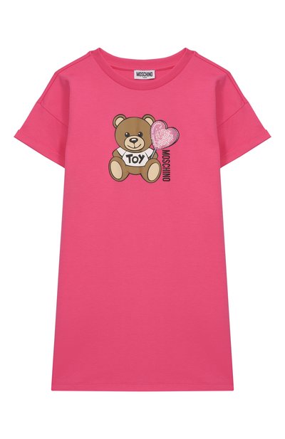 Хлопковое платье MOSCHINO, арт. HDV0G9/LAA40/10-14