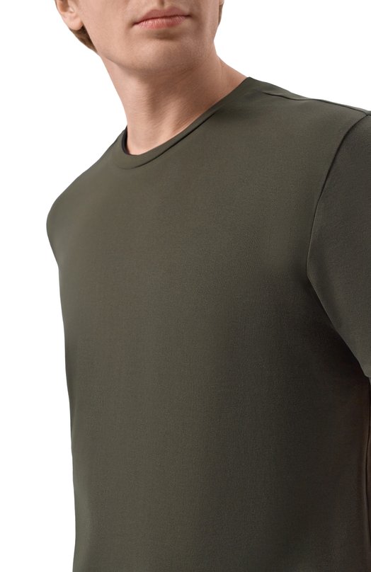 Хлопковая футболка Bogner 58526604 Хаки  58526604 Фото 5