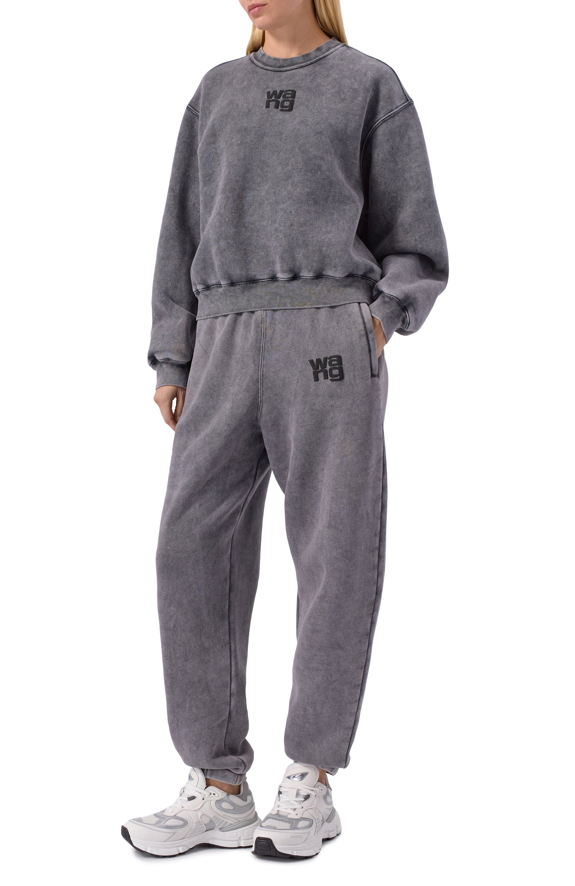 Хлопковый свитшот ALEXANDERWANG.T, арт. 4CC3241518, фото 2