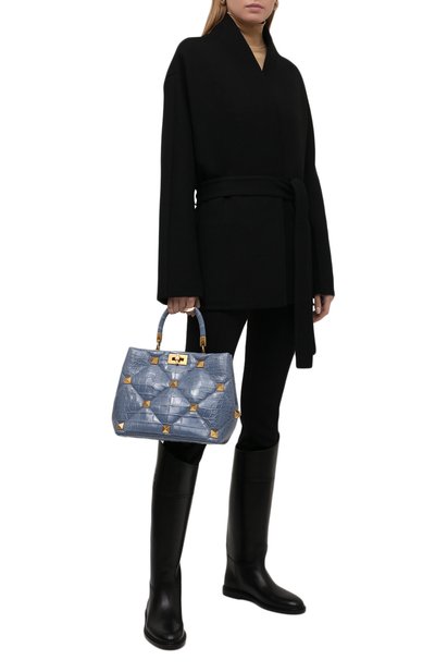 Сумка roman stud из кожи аллигатора VALENTINO, арт. WW2B0I96/SXY/AMIS, фото 3