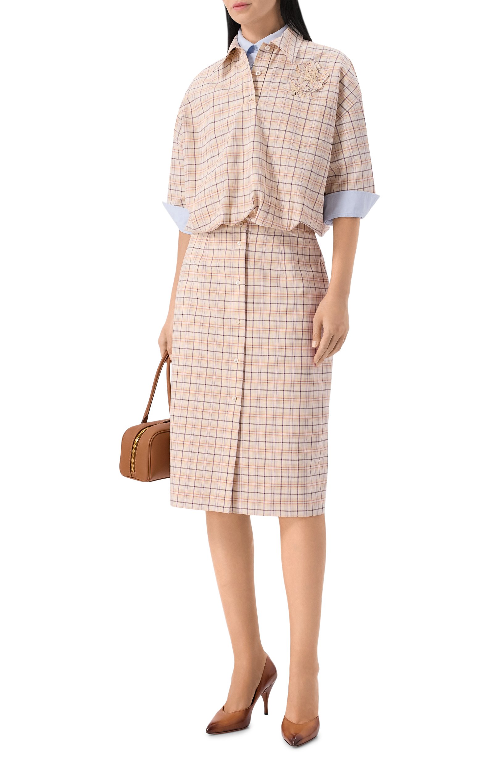 Хлопковая рубашка PRADA, арт. P969NRS000/171C, фото 2