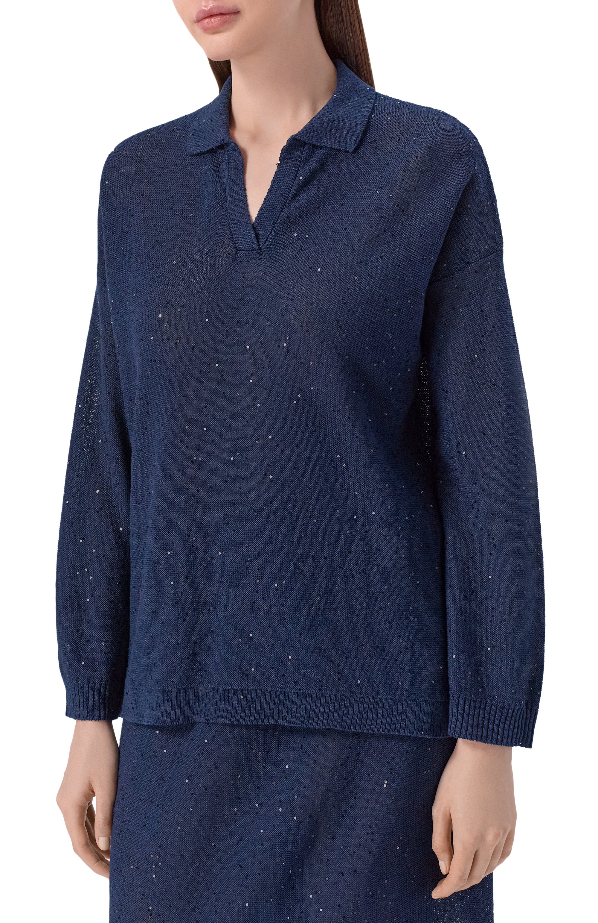 Поло изо льна и хлопка ANTONELLI FIRENZE, арт. 41781Q/01625, фото 3