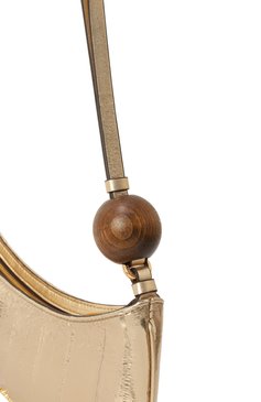 Женская сумка the bisou perle JACQUEMUS золотого цвета, арт. 24E231BA057/3169 | Фото 3 (Материал: Экокожа; Драгоценные камни: Проставлено; Материал сплава: Проставлено; Размер: medium)