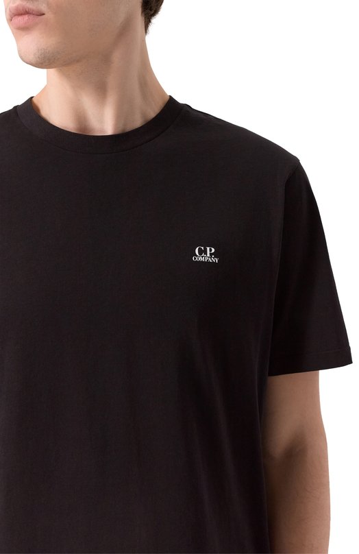 Хлопковая футболка C.P. Company RCCMTS725A/005100W Чёрный  RCCMTS725A/005100W Фото 5