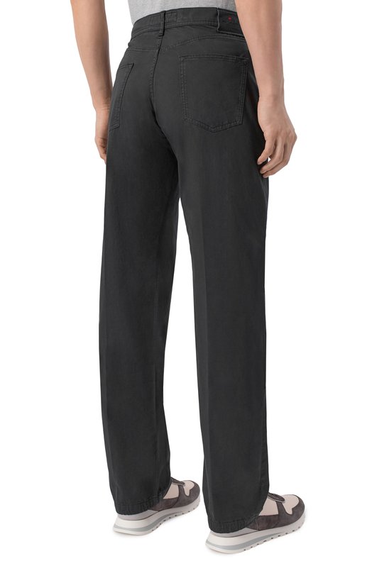 Хлопковые брюки Kiton UPNJS1K0600H Чёрный  UPNJS1K0600H Фото 4