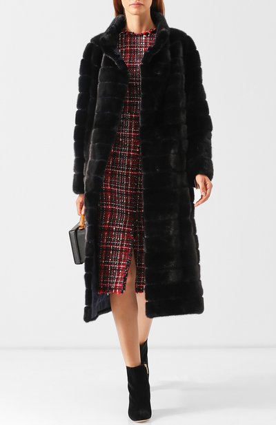 Шуба из меха норки с воротником-стойкой YVES SALOMON, арт. 9WYM27620VMLX, фото 2