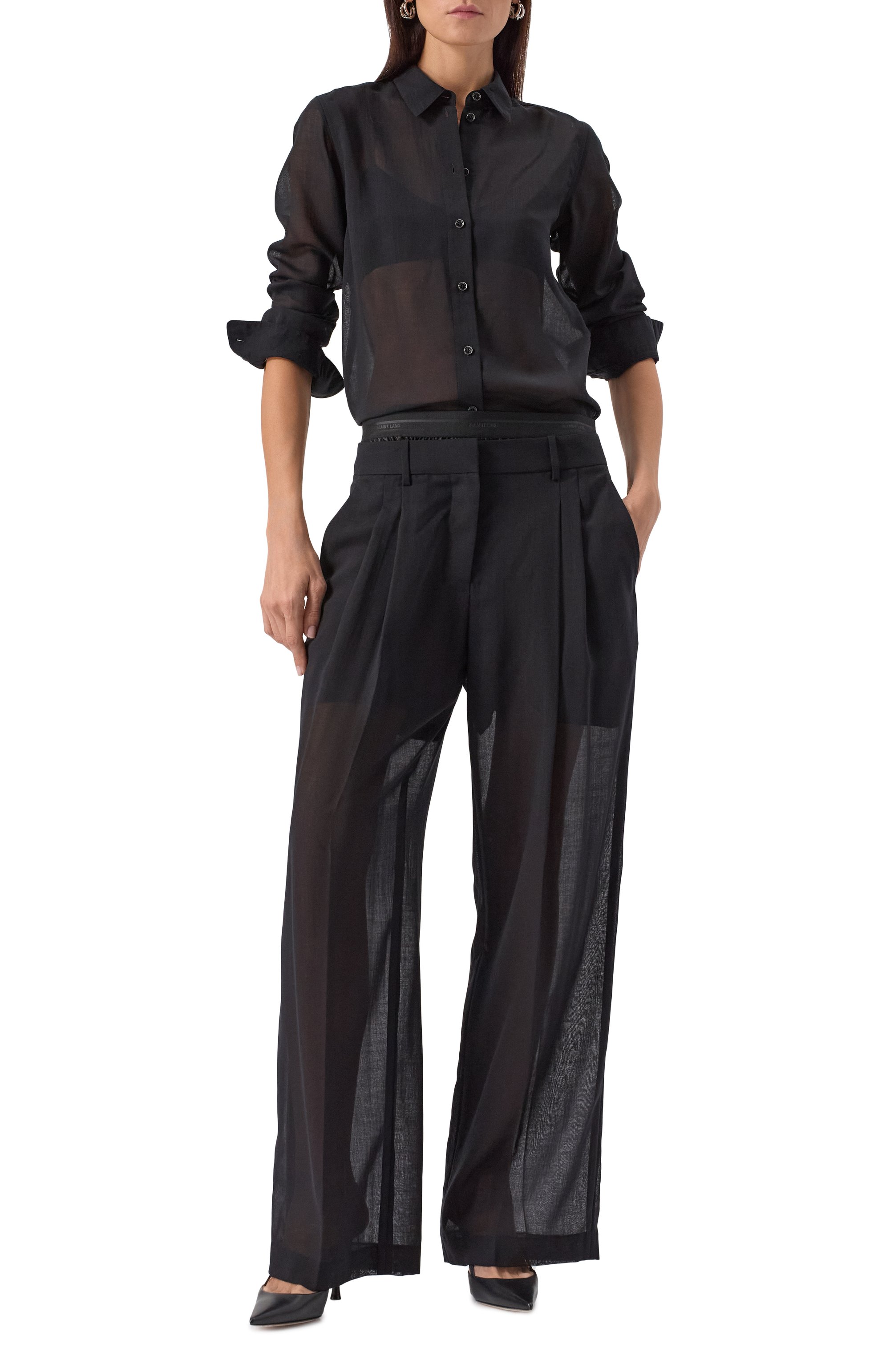 Шерстяные брюки HELMUT LANG, арт. P01HW202, фото 2