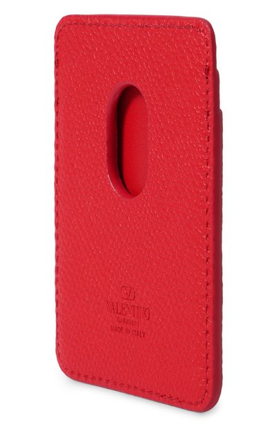 Кожаный футляр для кредитных карт VALENTINO красного цвета по цене 46200 руб., арт. 9W0P0BD4/ZFB, фото 2 Кожаный футляр для кредитных карт VALENTINO, арт. 9W0P0BD4/ZFB, фото 2