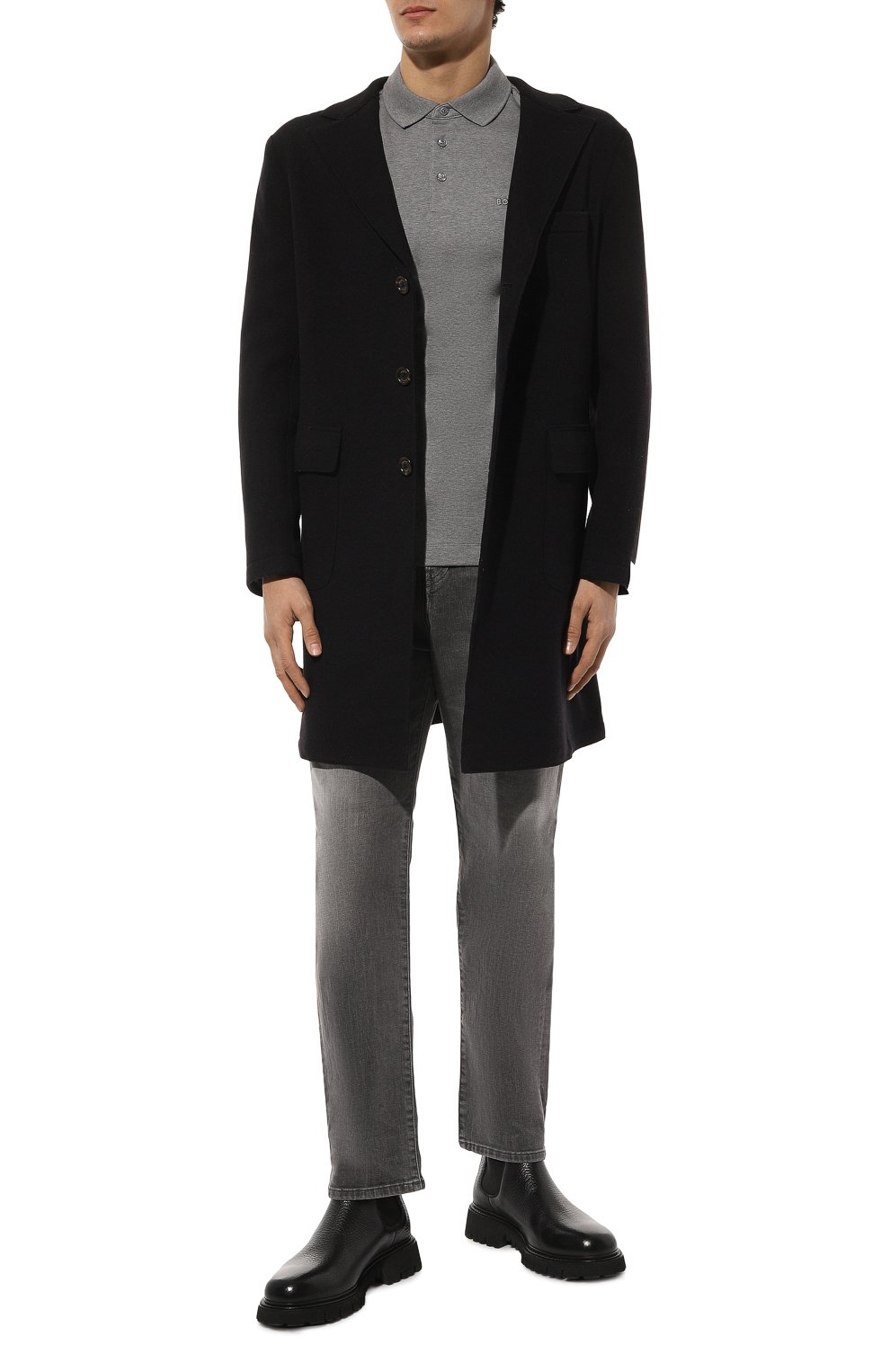 Хлопковое поло BOSS, арт. 50468392, фото 2