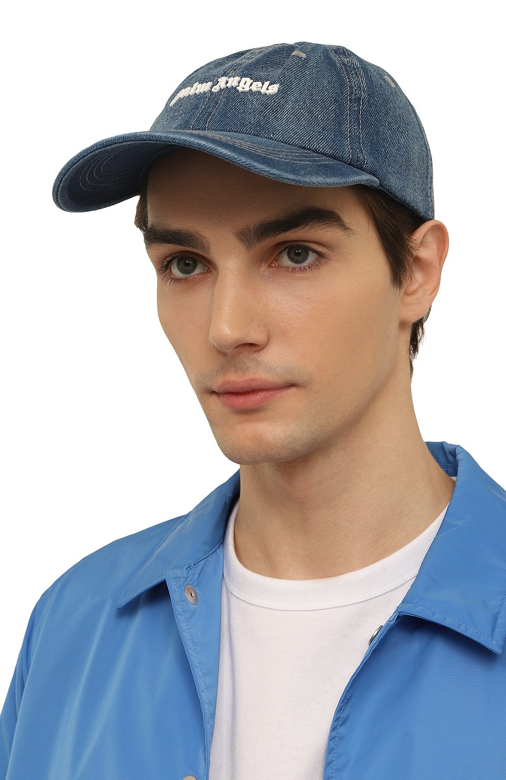Джинсовая бейсболка PALM ANGELS, арт. PMLB086F22DEN0014501, фото 2