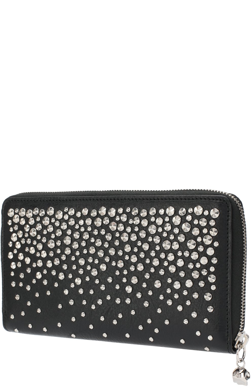 Кожаный кошелек на молнии с металлическими заклепками ALEXANDER MCQUEEN, арт. 509674/1AC8I, фото 2