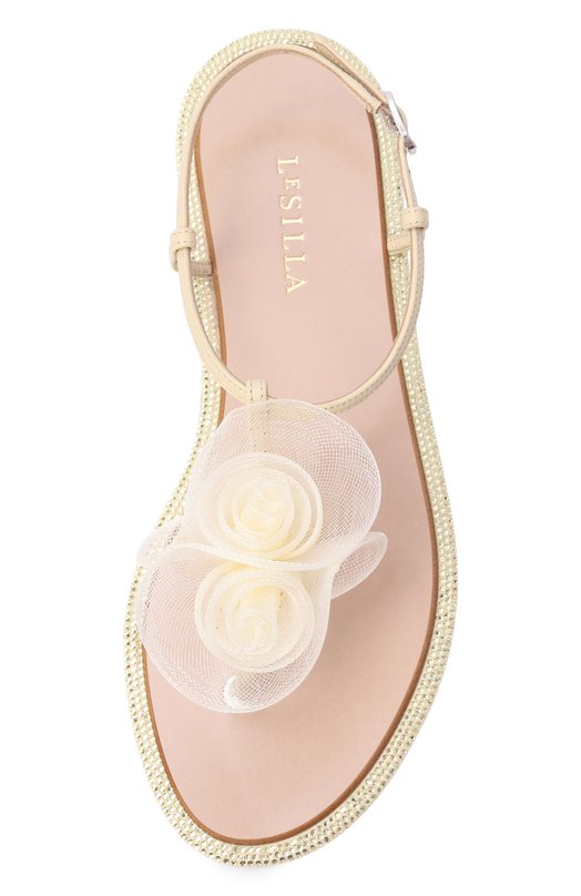 Кожаные сандалии Rose Le Silla 1219F020MTPPNEM Кремовый  1219F020MTPPNEM Фото 6