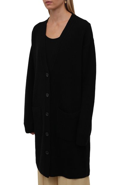Шерстяной кардиган DRIES VAN NOTEN черного цвета по цене 84750 руб., арт. 212-011242-3703, фото 3 Шерстяной кардиган DRIES VAN NOTEN, арт. 212-011242-3703, фото 3
