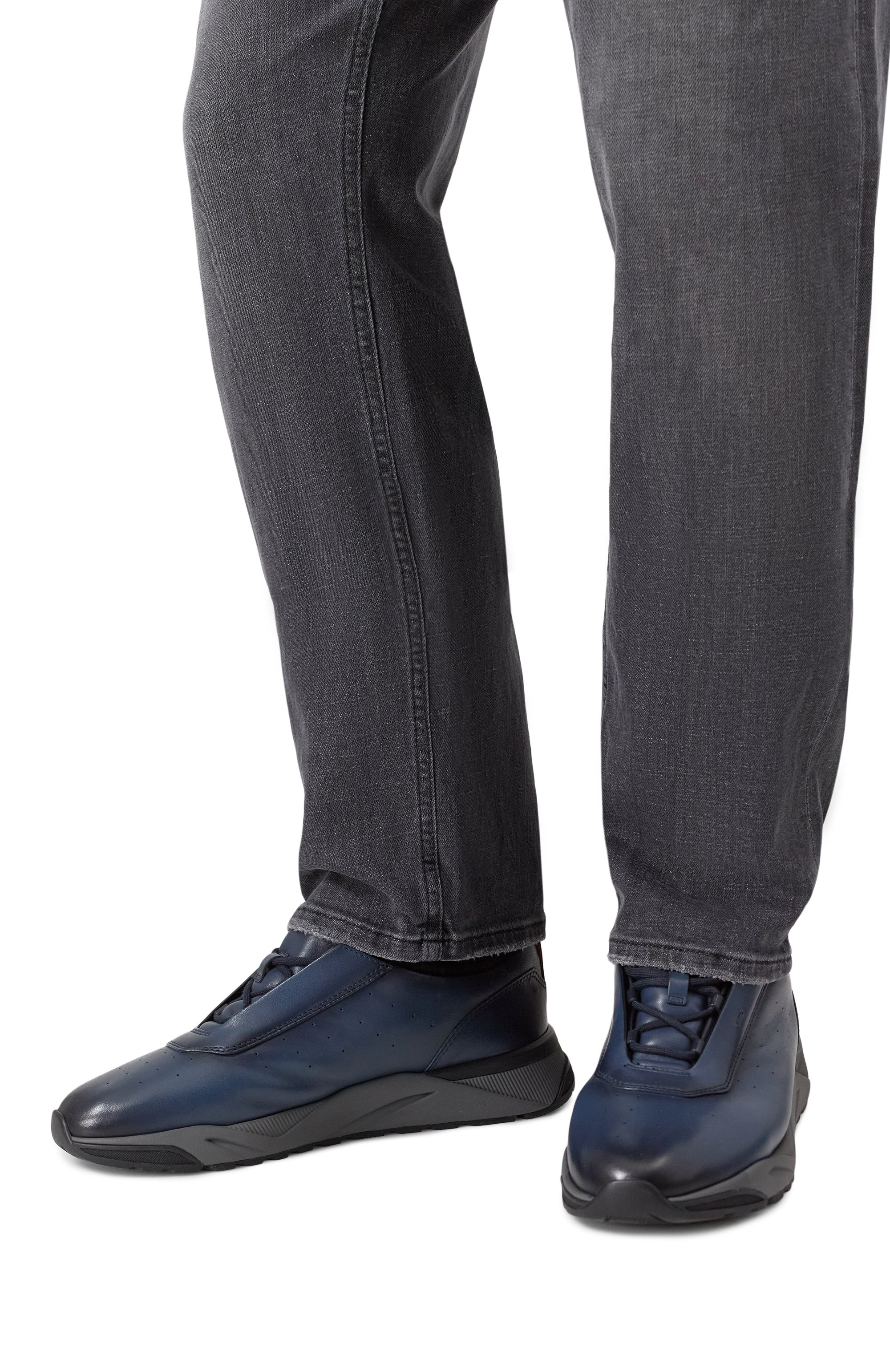 Кожаные кроссовки innova SANTONI, арт. MBIG22027ANEPG0N, фото 2