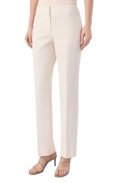 Брюки из вискозы и хлопка TOTEME, арт. 262-WRB0358-FB0632, фото 3