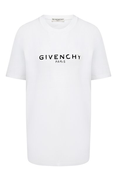 Женская хлопковая футболка GIVENCHY, арт. BW708F3Z0Y