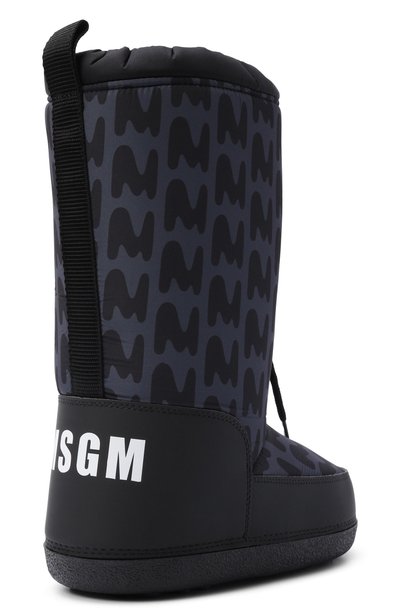 Утепленные сапоги MSGM KIDS темно-серого цвета по цене 23450 руб., арт. 84027/VAR3, фото 3 Утепленные сапоги MSGM KIDS, арт. 84027/VAR3, фото 3