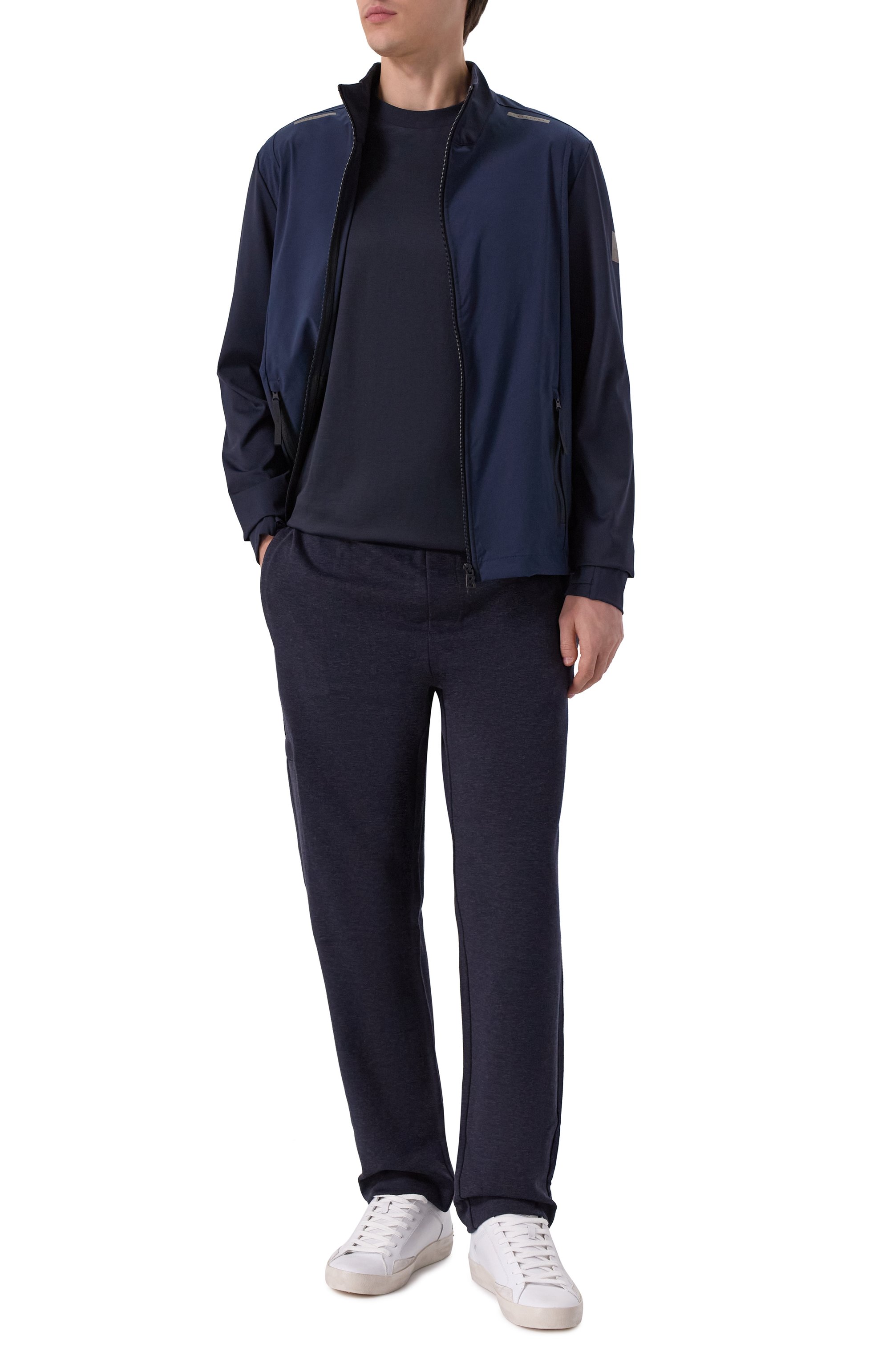 Футболка из лиоцелла и хлопка EMPORIO ARMANI темно-синего цвета по цене 14000 руб., арт. EM002963/AF10761, фото 2 Футболка из лиоцелла и хлопка EMPORIO ARMANI, арт. EM002963/AF10761, фото 2