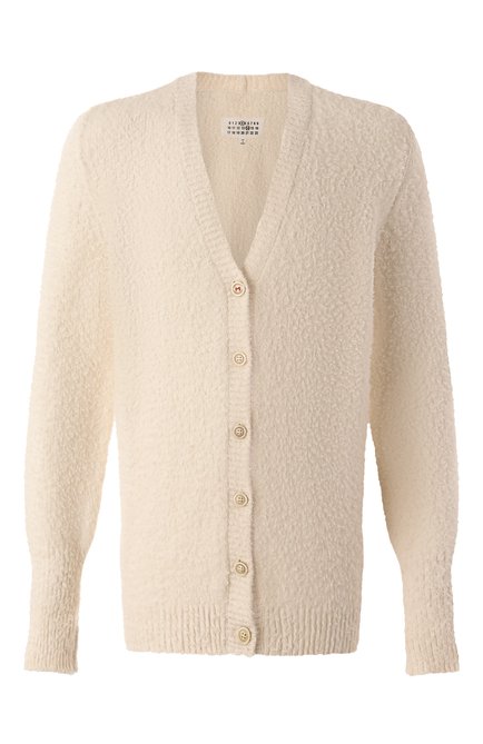 Мужского хлопковый кардиган MAISON MARGIELA белого цвета, арт. SI0GP0002/S17664 | Фото 1 (Региональные ограничения белый список (Axapta Mercury): Не проставлено; Нос: Не проставлено)