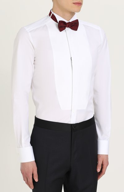 Хлопковая сорочка под смокинг с воротником бабочка DOLCE & GABBANA, арт. 0101/G5EN3T/FU5GK, фото 4