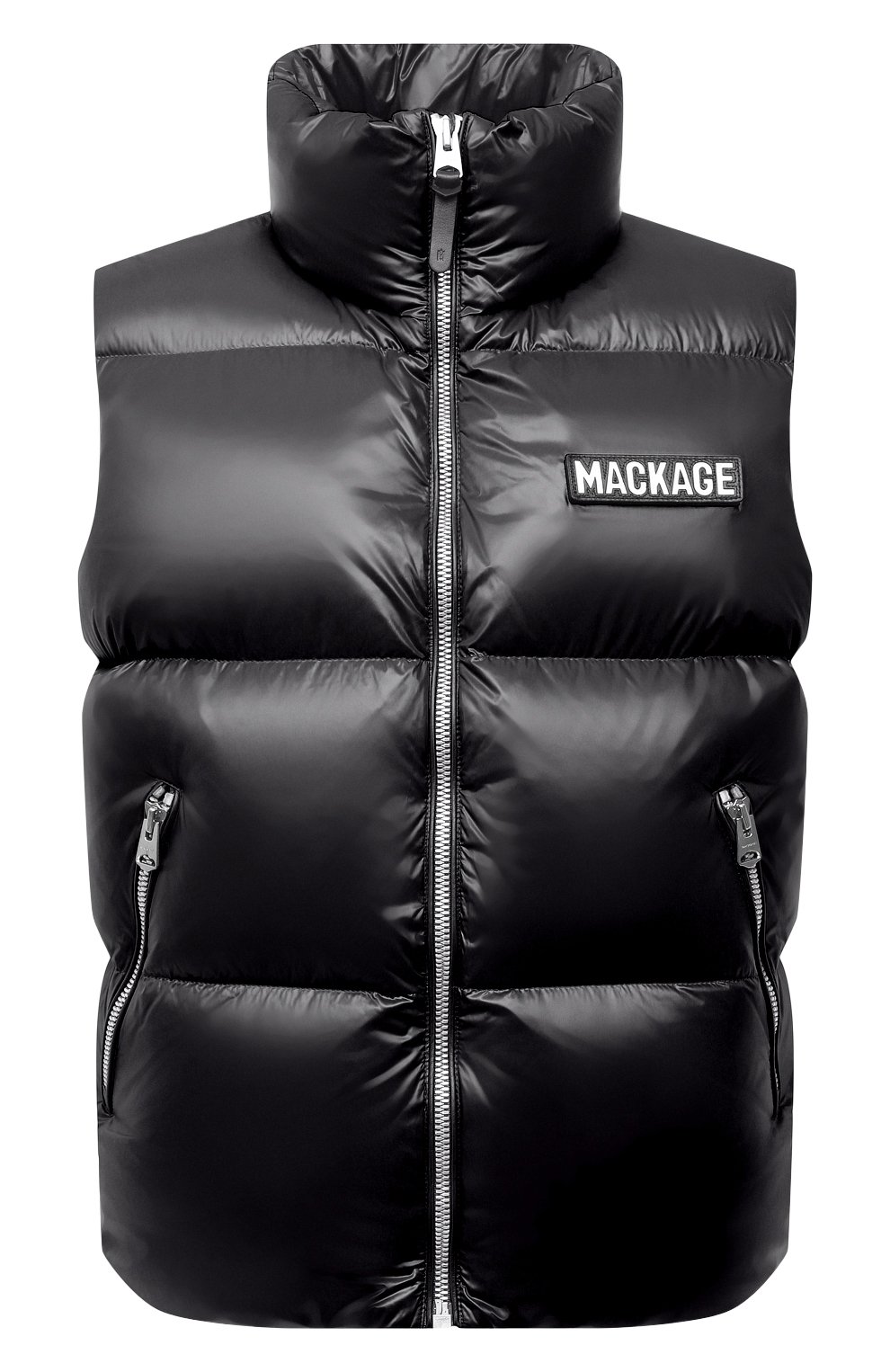 Пуховый жилет MACKAGE черного цвета по цене 69300 руб., арт. KANE, фото 1 Пуховый жилет MACKAGE, арт. KANE, фото 1