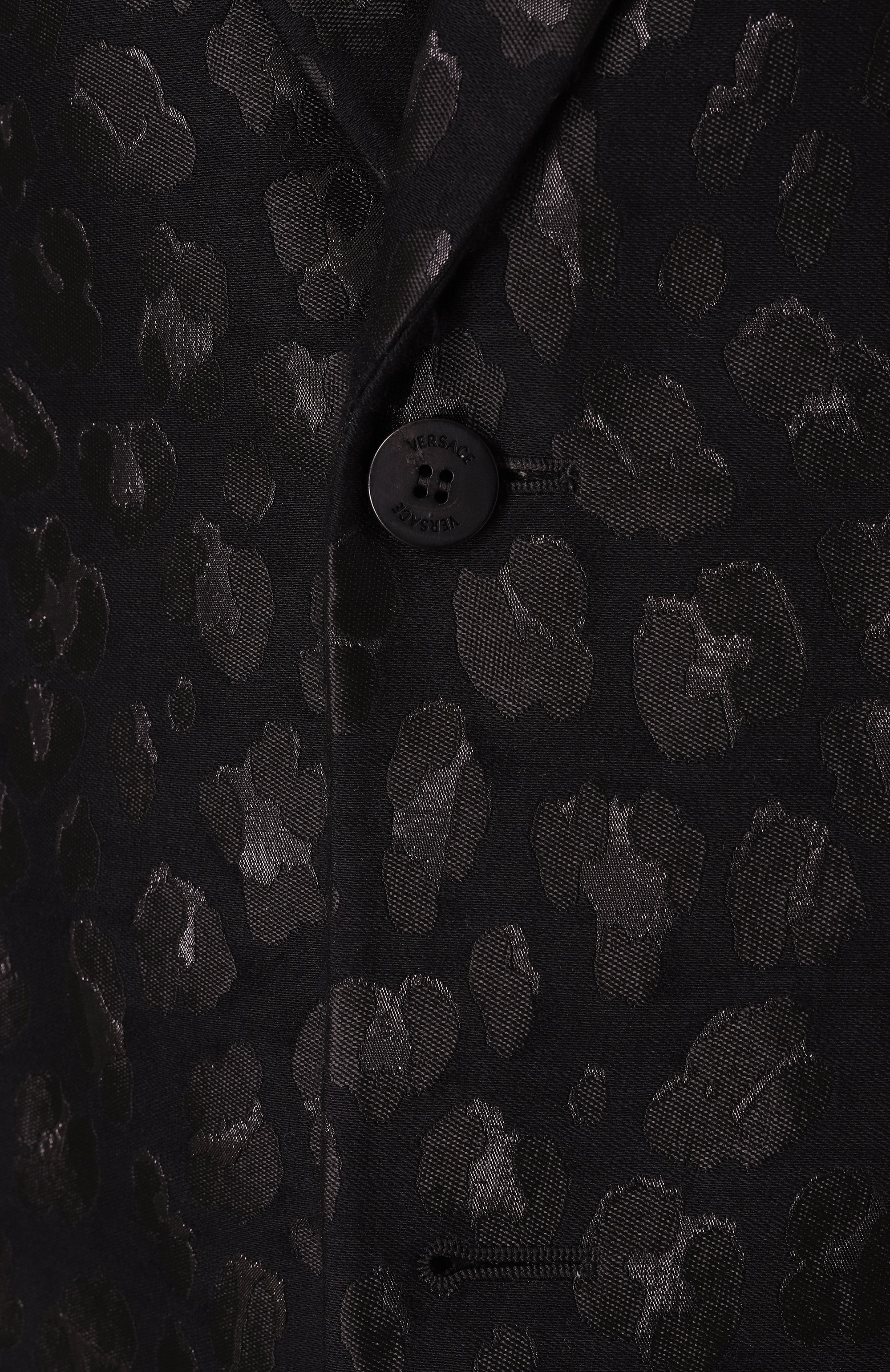 Жаккардовый пиджак VERSACE черного цвета по цене 259000 руб., арт. 1016651/1A12363, фото 10 Жаккардовый пиджак VERSACE, арт. 1016651/1A12363, фото 10