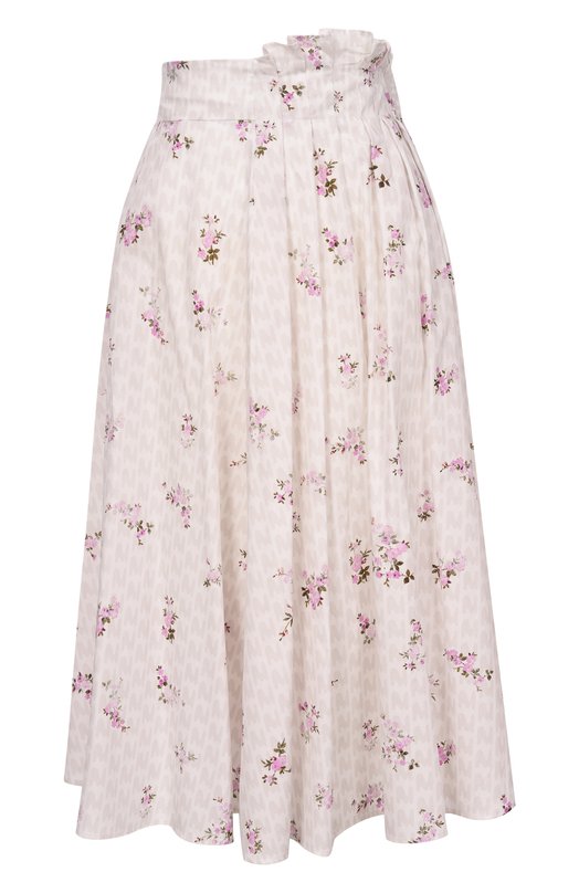 Хлопковая юбка MSGM 4041MDD19/267154 Белый 4041MDD19/267154