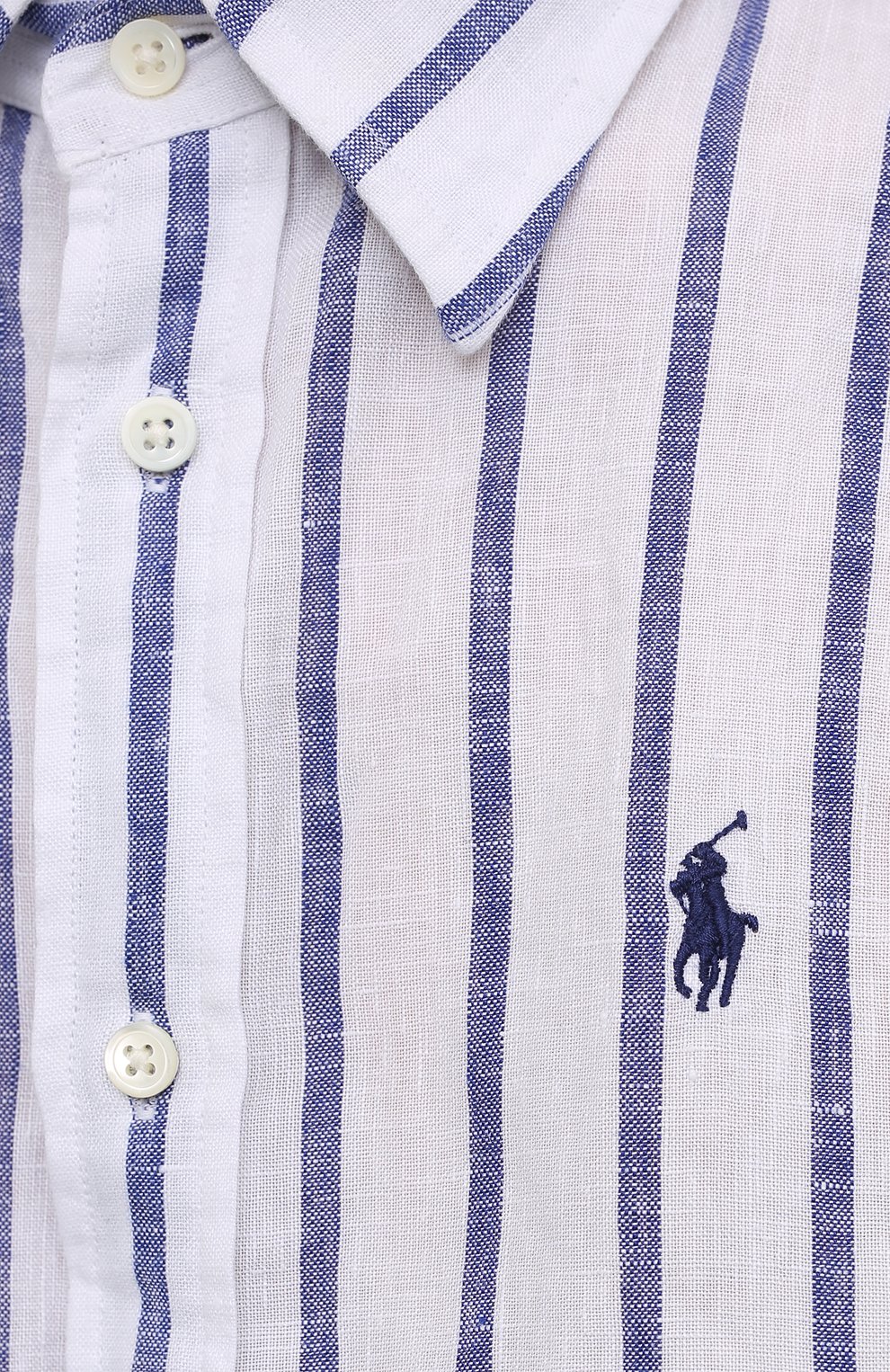 Льняная рубашка POLO RALPH LAUREN светло-голубого цвета по цене 15750 руб., арт. 211780668, фото 5 Льняная рубашка POLO RALPH LAUREN, арт. 211780668, фото 5