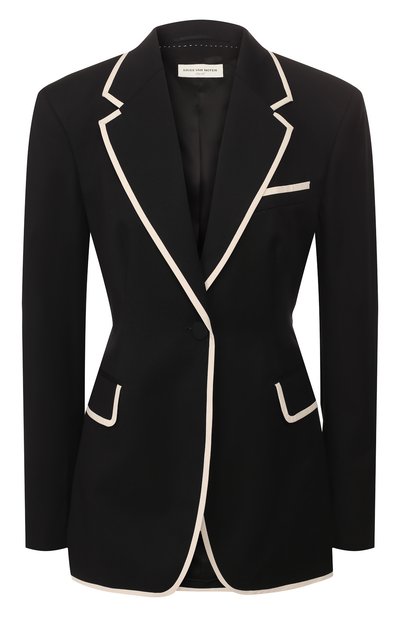 Женский жакет из смеси хлопка и шерсти DRIES VAN NOTEN, арт. 201-30404-9293