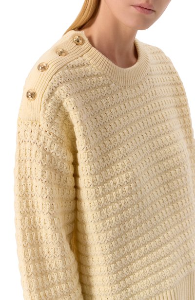 Свитер из шерсти и хлопка GANNI, арт. K2607/2733, фото 5