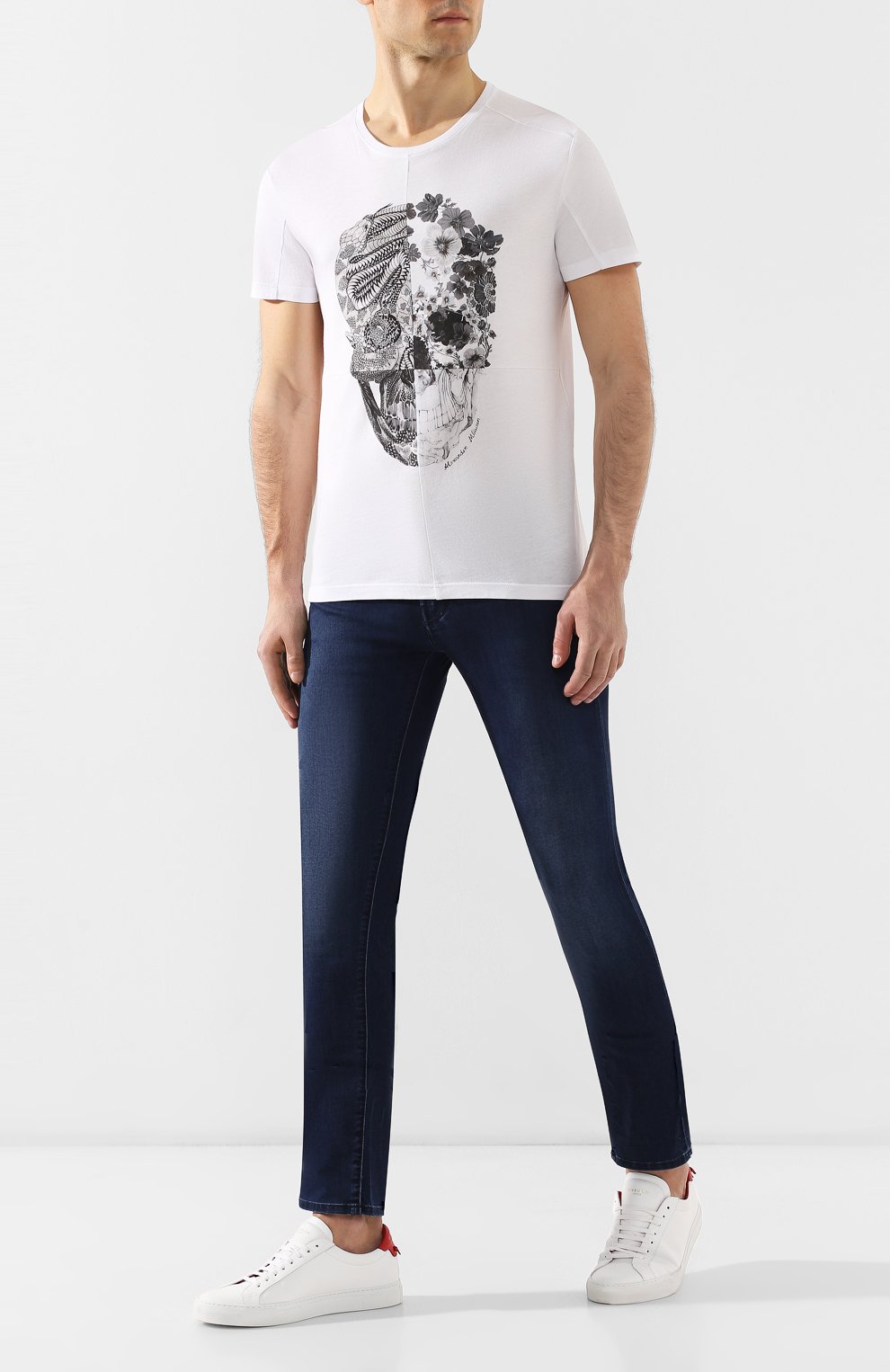 Джинсы KARL LAGERFELD DENIM синего цвета по цене 31350 руб., арт. KLMP0001 01356-W1, фото 2 Джинсы KARL LAGERFELD DENIM, арт. KLMP0001 01356-W1, фото 2