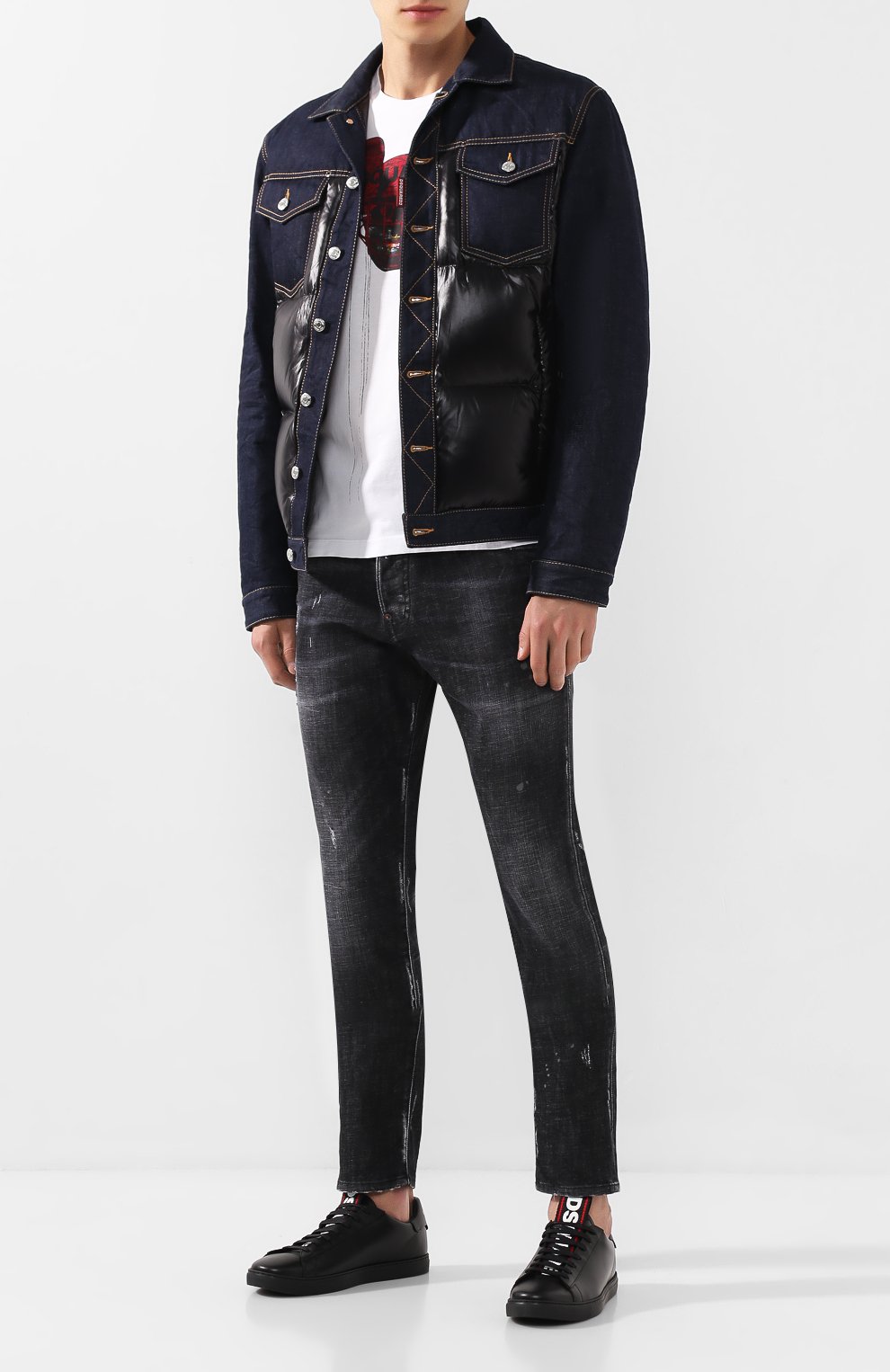 Комбинированная куртка DSQUARED2, арт. S74AM0943/STN881, фото 2