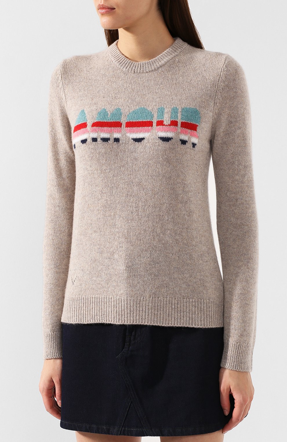 Кашемировый пуловер ZADIG AND VOLTAIRE бежевого цвета по цене 25650 руб., арт. WHML1104F, фото 3 Кашемировый пуловер ZADIG AND VOLTAIRE, арт. WHML1104F, фото 3