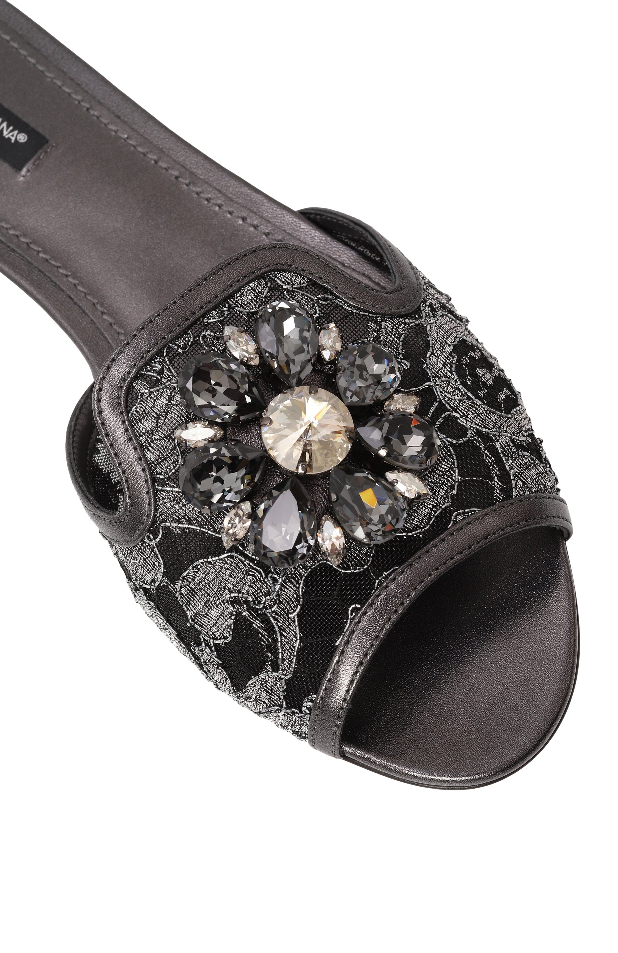 Текстильные шлепанцы rainbow bianca DOLCE & GABBANA, арт. CQ0023/AE637, фото 7