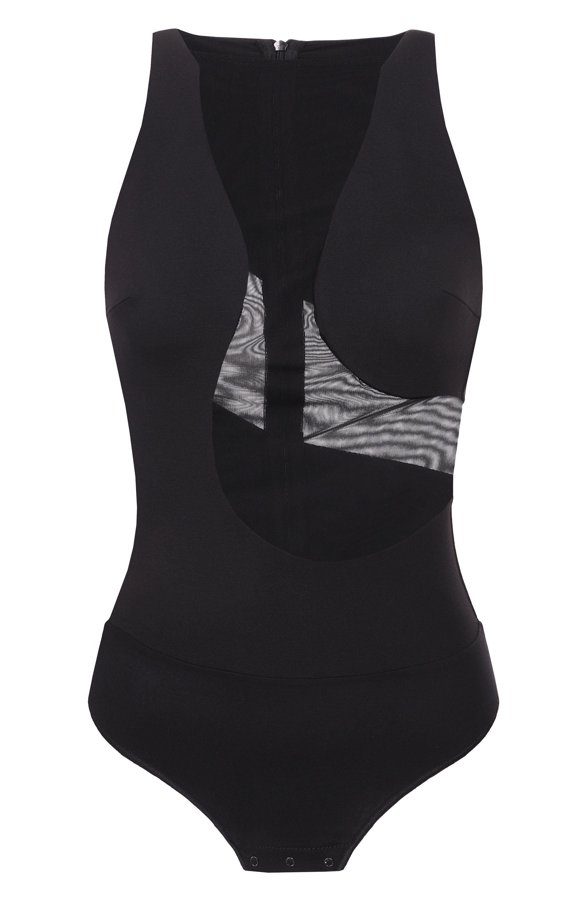 Боди из вискозы UNDRESS CODE черного цвета по цене 18550 руб., арт. FR0NT R0W B0DYSUIT, фото 1 Боди из вискозы UNDRESS CODE, арт. FR0NT R0W B0DYSUIT, фото 1