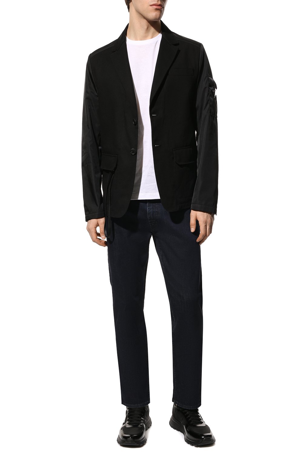 Комбинированные кроссовки prax 1 PRADA черного цвета по цене 95000 руб., арт. 2EE369-3LF5-F0632-G000, фото 2 Комбинированные кроссовки prax 1 PRADA, арт. 2EE369-3LF5-F0632-G000, фото 2