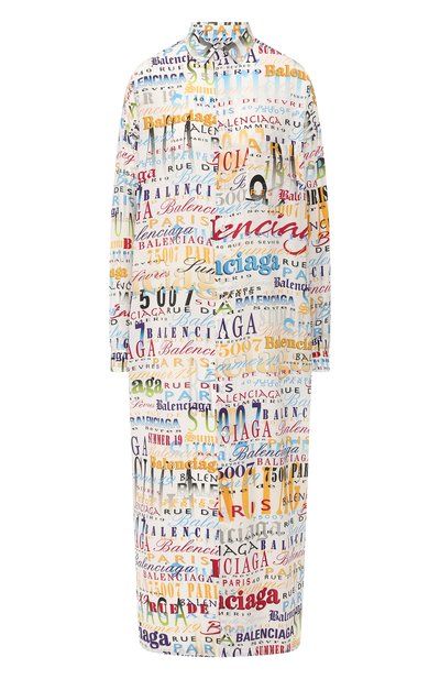 Женское шелковое платье BALENCIAGA, арт. 571275/TEL34