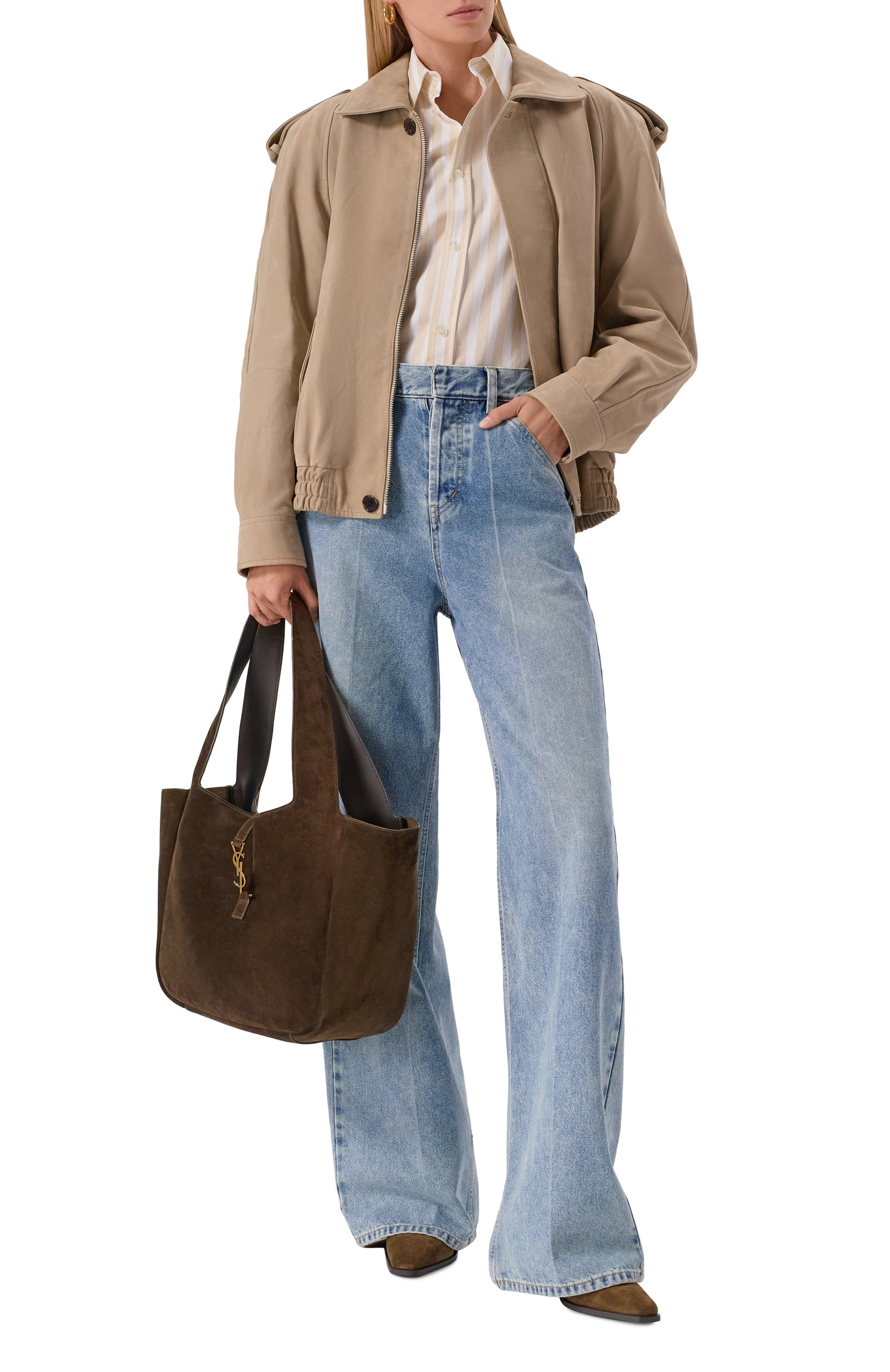 Сумка-тоут le 5 à 7 bea SAINT LAURENT, арт. 763435/008IW, фото 7