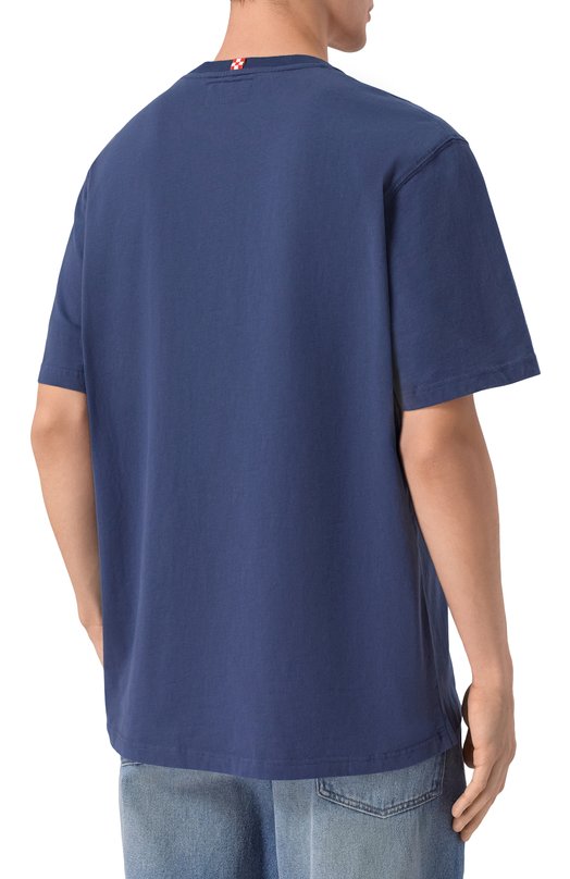 Хлопковая футболка MC2 Saint Barth ARN0004-02864I/ARN0TT WARM Синий  ARN0004-02864I/ARN0TT WARM Фото 4