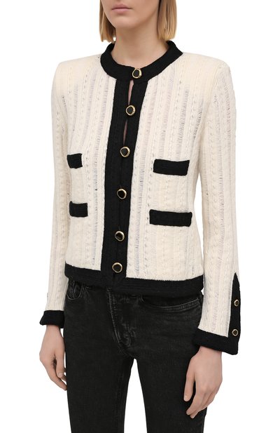 Шерстяной жакет SAINT LAURENT, арт. 648421/YAWB2, фото 3