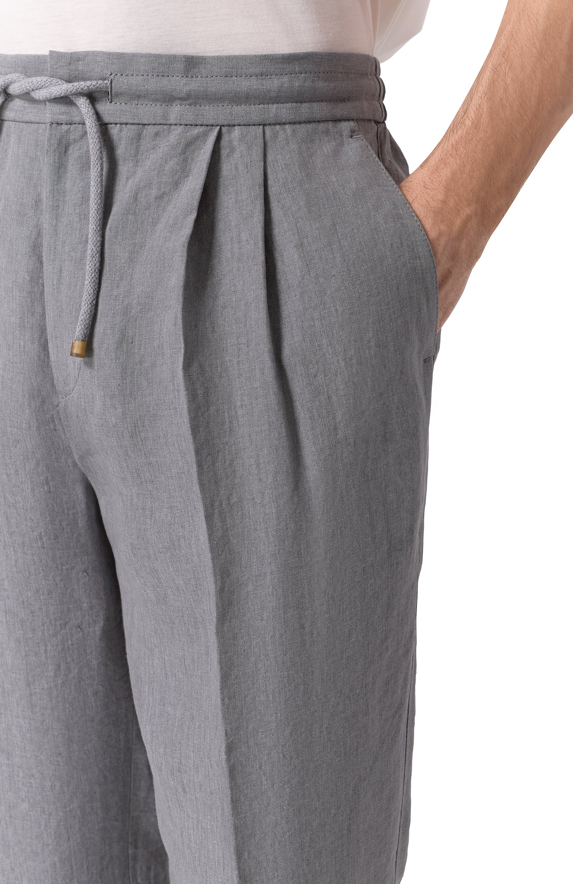 Льняные брюки BRUNELLO CUCINELLI, арт. MH249E1710, фото 5