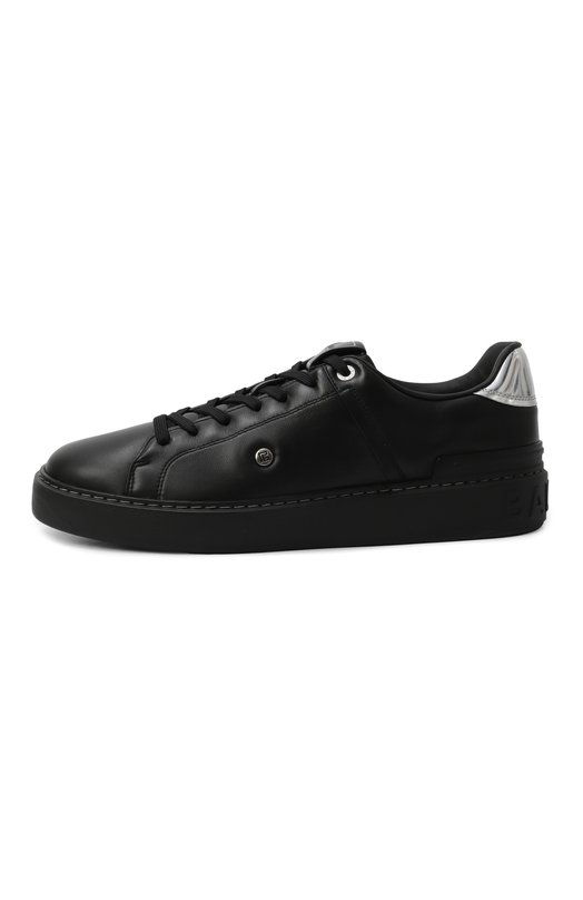 Кожаные кеды B-Court Balmain FM1VI390/LNSS Чёрный  FM1VI390/LNSS Фото 4