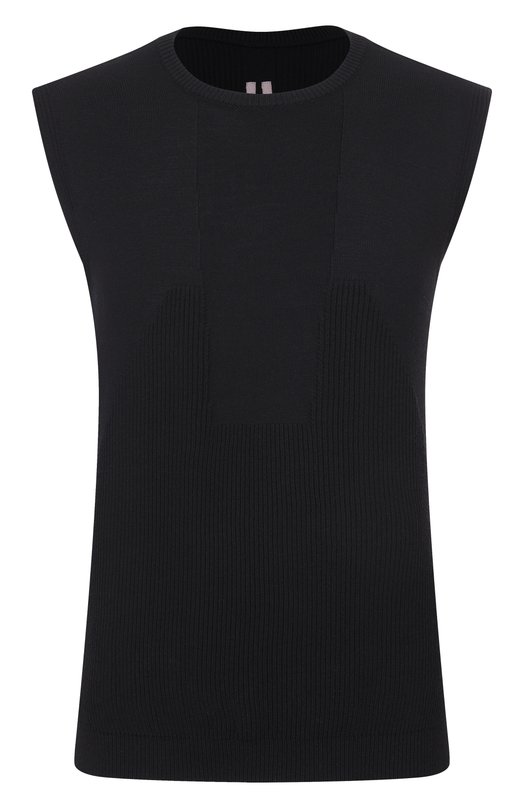 Шерстяной жилет Rick Owens RU01F2617/KWVH Чёрный RU01F2617/KWVH