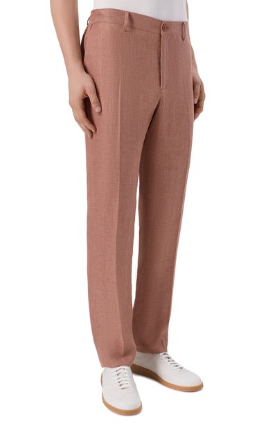 Брюки изо льна и кашемира STEFANO RICCI, арт. M1T610001F/C167HA, фото 3